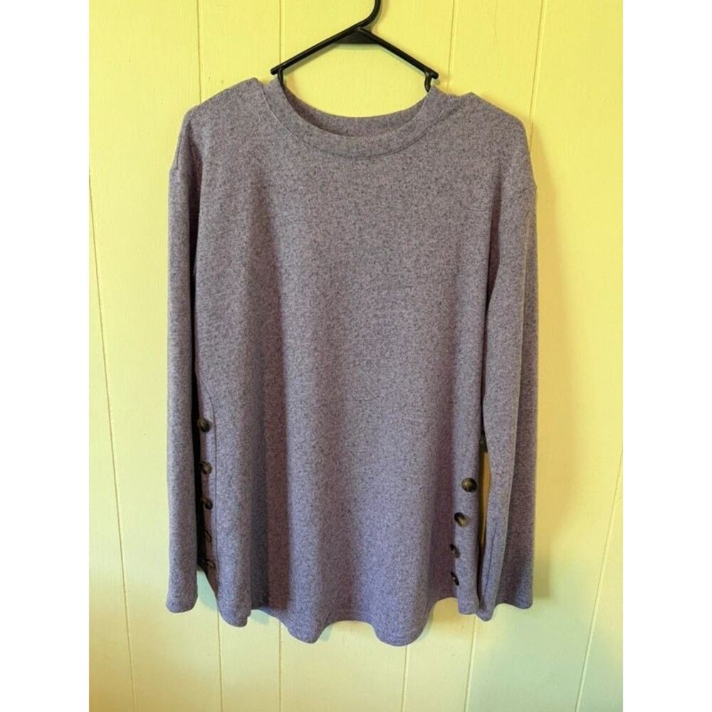 Women’s Purple & Black Long Sleeved Top